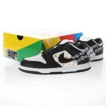 2026秋冬 サイズ豊富 Supreme x Nike SB Dunk Low Stars Royal Blue シュプリームコピー レジャースポーツスケート靴 DH3228 4色可選