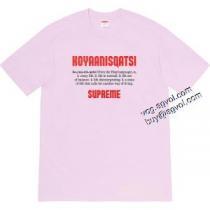 シュプリームブランドスーパーコピー 超人気美品◆ 20FW Supreme week17 Koyaanisqatsi 半袖Tシャツ 4色可選