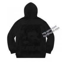 人気雑誌掲載 2026秋冬 2色可選 SUPREMEブランドコピー Supreme x Smurfs Hooded Sweatshirt 青い精霊の連名刺繍ハットの上着 パーカー