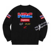 追跡付/関税無 2026秋冬 シュプリーム SUPREME Supreme x Honda x Fox Racing Crewneck シュプリーム偽物ブランド プルオーバーパーカー 2色可選