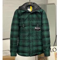 MONCLERスーパーコピー 上品な輝きを放つ形 2026秋冬 Moncler x藤原浩連名毛の格子の稲妻の標識のシャツのダウンジャケット