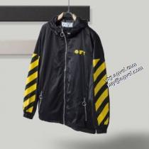 落ち着いた感覚 Off-White オフホワイトコピーブランド  2色可選  フード付きコート 2026秋冬 
