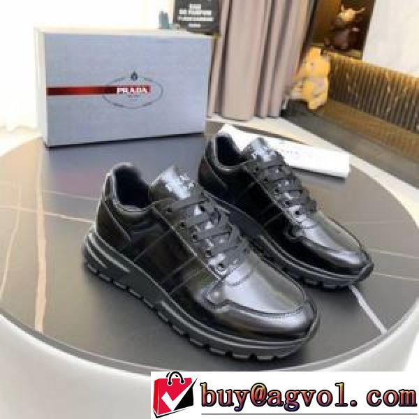 プラダ PRADA 2026春夏 プラダブランド 偽物 通販 上品な輝きを放つ形 カジュアルシューズ 