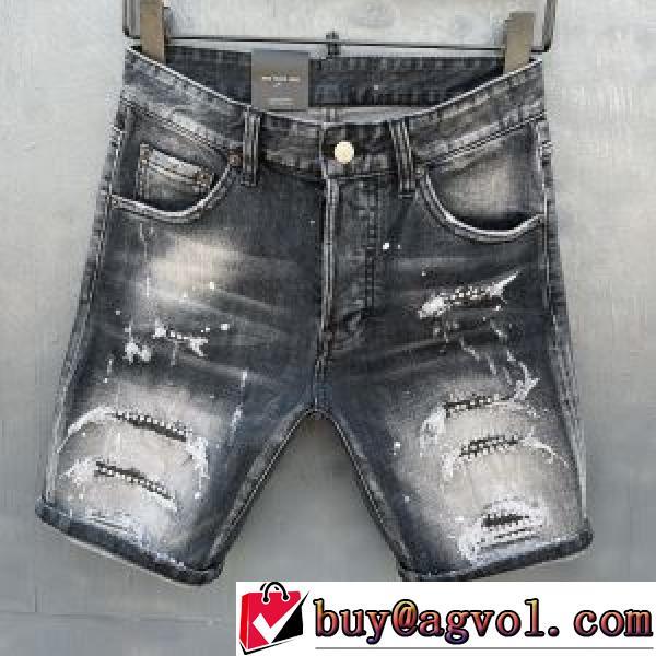 SALE開催 2026春夏 DSQUARED2偽物ブランド しわのデザイン ディースクエアード DSQUARED2  ショートパンツ