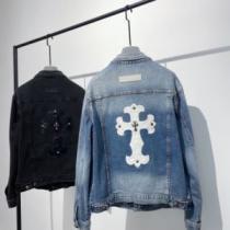 上品上質 デニムジャケット 2026春夏 クリスチャンルブタン偽物ブランド クロムハーツ CHROME HEARTS 2色可選 