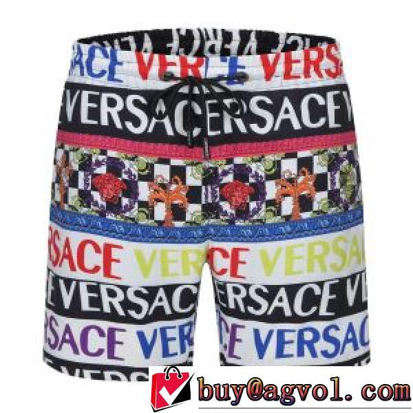 VERSACEブランド 偽物 通販 2026春夏 絶妙なルーズ感 ヴェルサーチVERSACE 個性派 ビーチパンツ