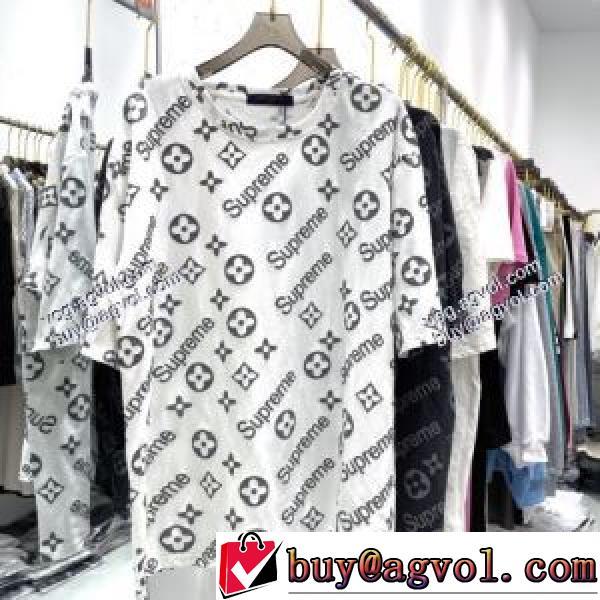 贈り物にも◎ Louis Vuitto LV & SUPREME 偽物ブランド 半袖Tシャツ シュプリーム SUPREME 2026春夏 3色可選