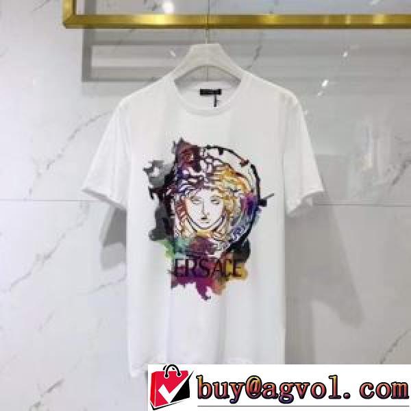半袖シャツ 2025春夏  VERSACEブランド 偽物 通販  2色可選  プレゼントに  ヴェルサーチVERSACE