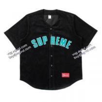 2026春夏 首胸ロゴ シュプリーム SUPREME Corduroy Baseball Jersey 半袖シャツ SUPREMEブランドコピー 3色可選