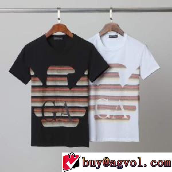 2色可選 半袖Tシャツ 2026春夏 格安！ ARMANIスーパーコピー アルマーニ ARMANI