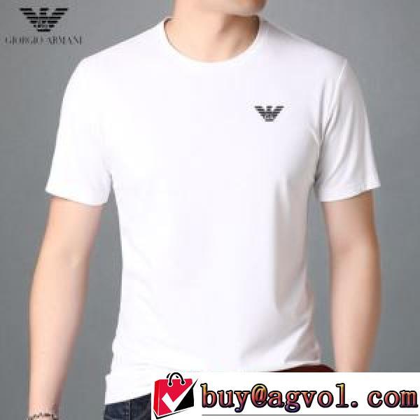 アルマーニ ARMANI ～希少 半袖Tシャツ 4色可選 2026春夏 ARMANIブランド 偽物 通販
