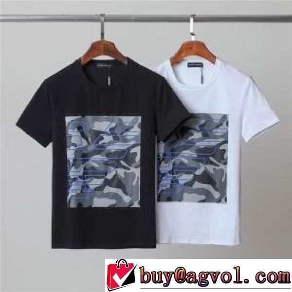 アルマーニ ARMANI 2色可選 お買得 半袖Tシャツ 2026春夏 ARMANIブランド コピー