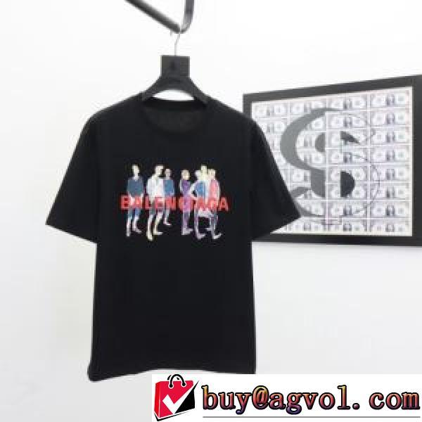 BALENCIAGAスーパーコピー 2色可選 ◆モデル愛用◆ 半袖Tシャツ 2026春夏 バレンシアガ BALENCIAGA