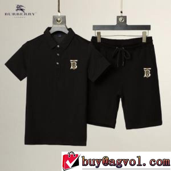 BURBERRY偽物ブランド 2026春夏 半袖Tシャツ 上下セット 2色可選 バーバリー BURBERRY 最旬アイテム