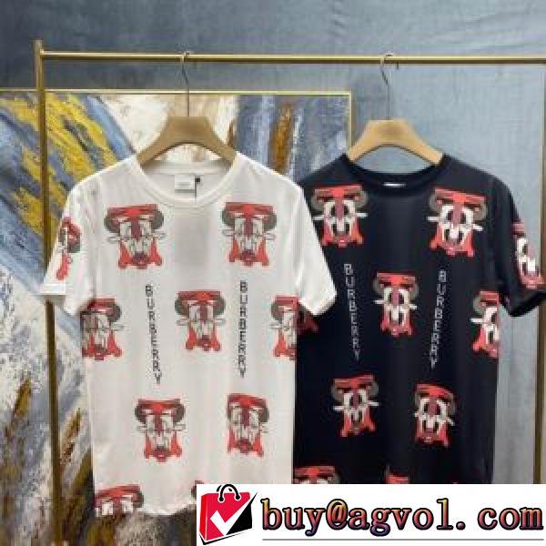 バーバリー BURBERRY 2色可選 BURBERRYコピー  2026春夏 半袖Tシャツ スタイルアップ効果