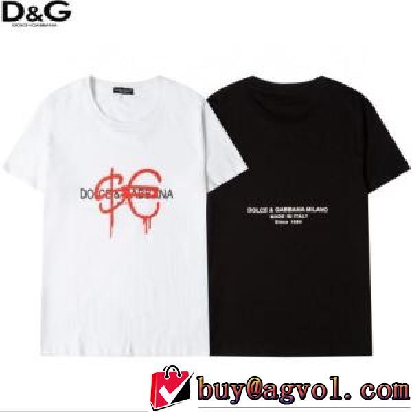 D&Gコピー ブランド 半袖Tシャツ ドルチェ＆ガッバーナ Dolce&Gabbana 2025春夏 完売品！ 2色可選