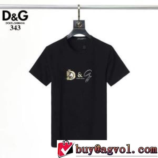 3色可選 半袖Tシャツ 2026春夏 個性派 ドルチェ＆ガッバーナ Dolce&Gabbana D&Gスーパーコピー 代引