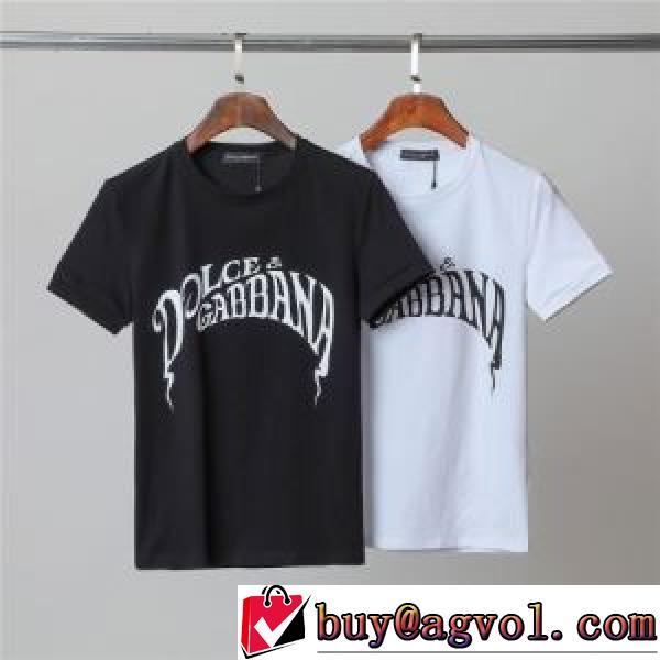 2色可選 高級感溢れるデザイン 半袖Tシャツ ドルチェ＆ガッバーナ Dolce&Gabbana D&Gコピーブランド 2026春夏