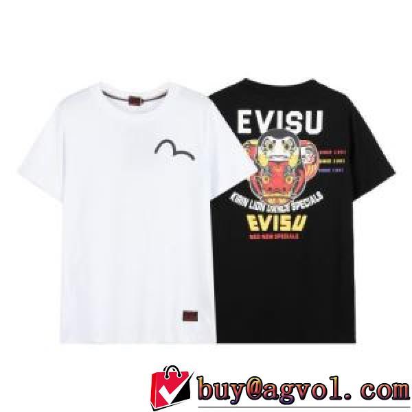 耐久性に優れ エヴィス EVISU 半袖Tシャツ 2色可選 EVISUスーパーコピー 激安 2026春夏
