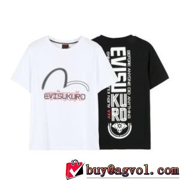 エヴィス EVISU 半袖Tシャツ 注目のアイテム 2色可選 EVISUスーパーコピー 代引 2026春夏