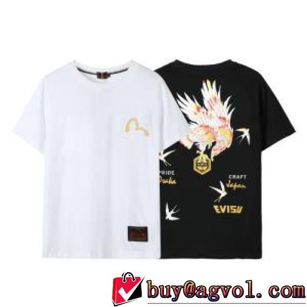 2026春夏 2色可選 半袖Tシャツ EVISUコピー 高級感ある エヴィス EVISU 