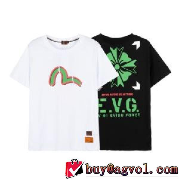 2色可選 半袖Tシャツ 人気 ランキング 2026春夏 エヴィス EVISU EVISUコピー ブランド