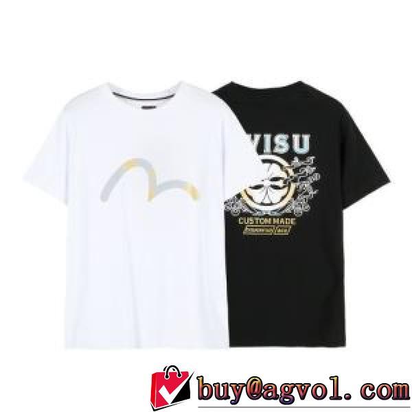 2025春夏 エヴィス EVISU 2色可選 半袖Tシャツ EVISUコピーブランド 落ち着いた感覚