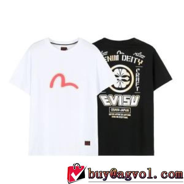 2026春夏 エヴィス EVISU 半袖Tシャツ コスパ最高のプライス 2色可選 EVISUコピー ブランド