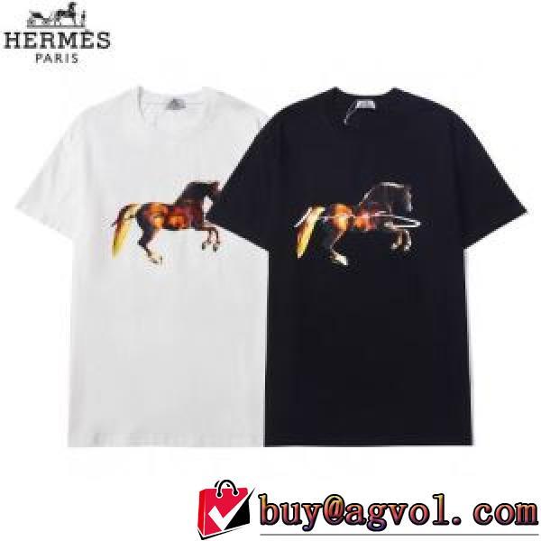エルメス HERMES 2色可選 半袖Tシャツ HERMESスーパーコピー 激安 売れ筋！2026春夏