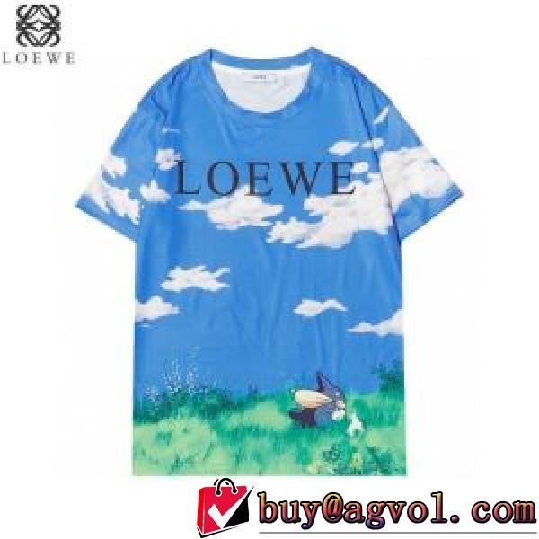 LOEWE偽物ブランド 2026春夏 半袖Tシャツ 高級感演出 ロエベ LOEWE