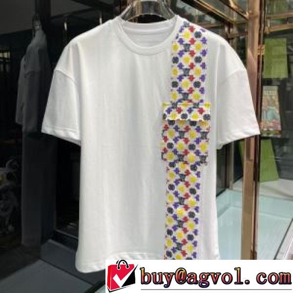 ファッション 人気 2色可選 半袖Tシャツ LOUIS VUITTONコピー ブランド 2026春夏 ルイ ヴィトン LOUIS VUITTON