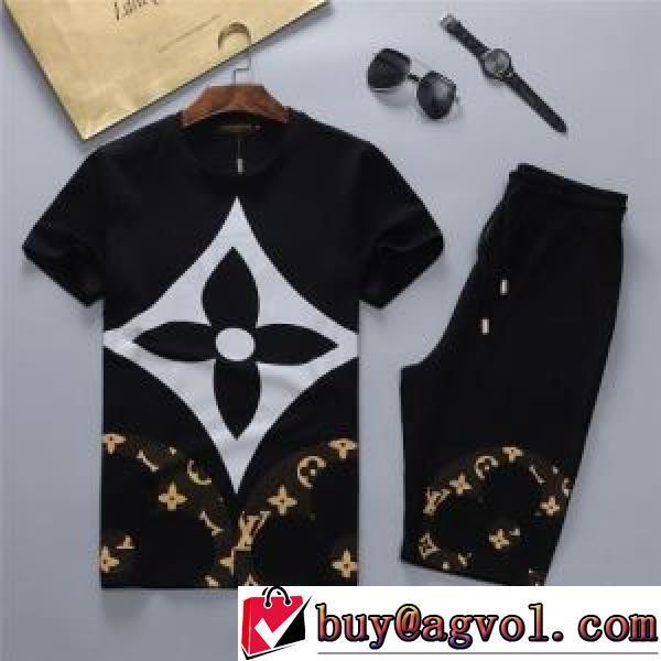 ルイ ヴィトン LOUIS VUITTON 2色可選 【激安】 LOUIS VUITTONブランドスーパーコピー 2026春夏 半袖Tシャツ 上下セット
