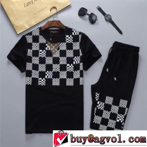 2026春夏 LOUIS VUITTONブランドコピー 半袖Tシャツ 上下セット ルイ ヴィトン LOUIS VUITTON 人気激売れ 2色可選