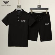 2026春夏 ARMANIスーパーコピー 2色可選 希少 アルマーニ ARMANI 半袖Tシャツ 上下セット