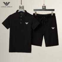 半袖Tシャツ 上下セット ARMANIコピー アルマーニ ARMANI 2色可選 人気激売れ 2026春夏