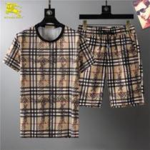 大人気☆NEW!!  バーバリー BURBERRY BURBERRYブランドコピー 2026春夏 半袖Tシャツ 上下セット 