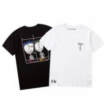 めちゃくちゃお得 2026春夏 クロムハーツ CHROME HEARTS 2色可選 半袖Tシャツ CHROME HEARTSブランドスーパーコピー