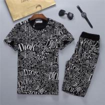 2色可選 DIORスーパーコピー 代引 半袖Tシャツ 上下セット お買得 ディオール DIOR 2026春夏
