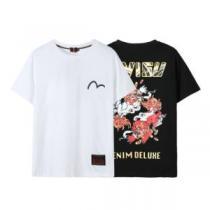 エヴィス EVISU 2026春夏 一味違うケーブル編みが魅力満点 EVISUブランド コピー 2色可選 半袖Tシャツ