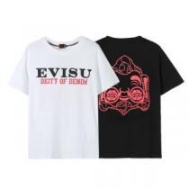 EVISU偽物ブランド 2026春夏 2色可選 大人っぼい 半袖Tシャツ エヴィス EVISU