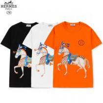 エルメス HERMES 3色可選 お買得 半袖Tシャツ HERMESスーパーコピー 激安 2026春夏