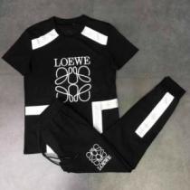 ロエベ LOEWE 欧米韓流/雑誌 2026春夏 LOEWEブランド 偽物 通販 半袖Tシャツ 上下セット