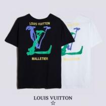 2026春夏 LOUIS VUITTONブランドコピー ファション性の高い ルイ ヴィトン LOUIS VUITTON 2色可選 半袖Tシャツ