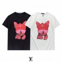 2026春夏 LOUIS VUITTONブランドコピー ルイ ヴィトン LOUIS VUITTON 2色可選 デザイン性の高い 半袖Tシャツ