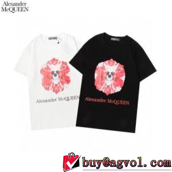 alexander mcqueenコピー ブランド 2026春夏 2色可選 半袖Tシャツ アレキサンダー マックイーン alexander mcqueen 一味違うケーブル編みが魅力満点