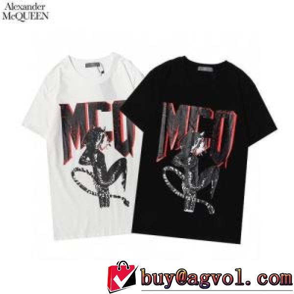 2色可選 2026春夏 alexander mcqueenスーパーコピー 贈り物にも◎ 半袖Tシャツアレキサンダー マックイーン alexander mcqueen