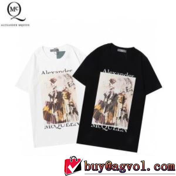 2026春夏 alexander mcqueen偽物ブランド 首胸ロゴ アレキサンダー マックイーン alexander mcqueen 2色可選 半袖Tシャツ