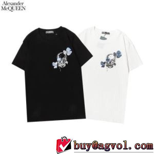 耐久性に優れ 2026春夏 2色可選 半袖Tシャツ アレキサンダー マックイーン alexander mcqueen alexander mcqueenスーパーコピー 代引