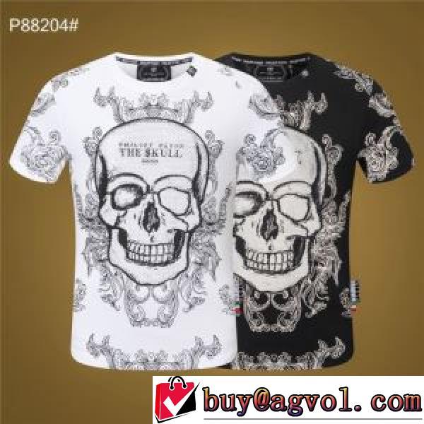 PHILIPP PLEINブランドコピー 半袖Tシャツ フィリッププレイン PHILIPP PLEIN 2026春夏 落ち着いた感覚 2色可選