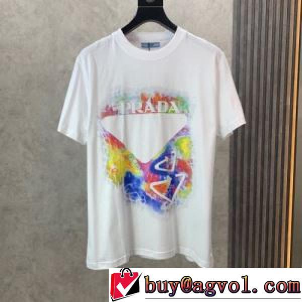 PRADAブランド 偽物 通販 プラダ PRADA 2026春夏 2色可選 半袖Tシャツ 個性派